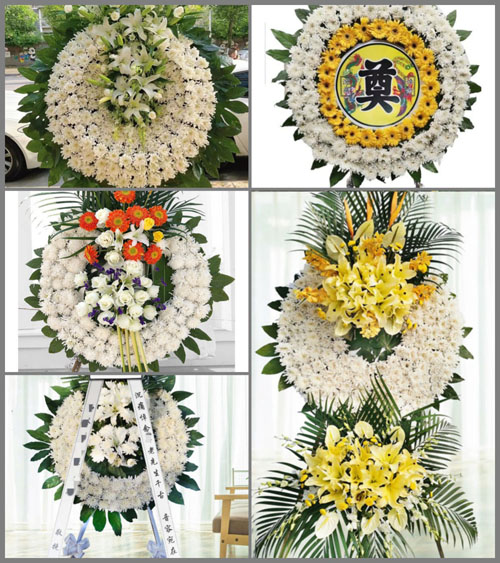 山东莱芜莱城区寨里镇水北东村花圈速递